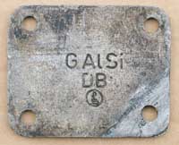 Gusszeichen Dreieck, GAlSi DB PS, Rückseite
