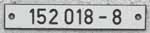 DB, 152 018-8 Kunstharz-Schichtpressstoff, graviert