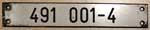 Deutschland (BRD), Führerstandsinnenschild der DB: 491 001-4 .