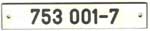 DB, Innenschild 753 001-7, Kunstharz-Schichtpressstoff, graviert