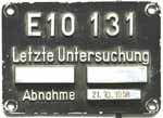 Innenschild E10 131 Aluguss