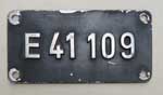 Innenschild von E41 109