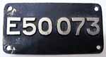 Innenschild E50 073 Aluguss, DB
