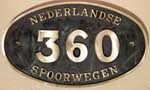 Niederlande, NS, 360, Messingguss