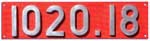 sterreich (BB), Lokschild der BB: 1020.18, Schraub-Aluminium-Rund (SAlR). Ehemalige E94 001 der DRB.