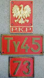 Polen, PKP Ty45 - 73, Mesingguss mit Rand. PKP-Hoheitszeichen in Aluminiumguss,  messingfarben lackiert_GMsmR_Satz_jpg.jpg