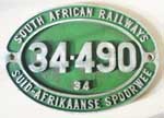 Süd Afrika, SAR 34.490, Aluguss, von Diesellok