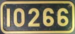 Schweiz, SBB 10266, Messingguss mit Rand, von Ae3/6 III, 2C1w6, ex SLM 3063, 1925
