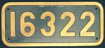 Schweiz, SBB 16322, Messingguss mit Rand, von Ee 3/3, Cw1, ex. SLM 3224, 1928 Glätteisen