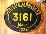 Schweden, SJ N4P 3161 Nummerskylt