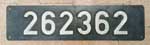 Lokschild der Werklok 262362 vom VEB Chemiewerk Coswig/Düngemittelkombinat Salzwedel. Es handelt sich um eine Dieselkleinlok V22 von LKM aus dem Jahr 1972. Das kuriose ist, Loknummer(262362) = Fabriknummer von LKM!
