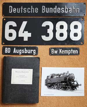 DRG, 64 388, Niet-Aluminium-DRG, Satz mit Betriebsbuch