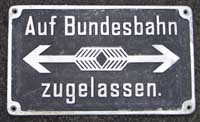 Auf Bundesbahnzugelassen von Nebenbahnlokomotive oder Industrielokomotive