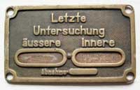 letzte Untersuchung in Messing, Stempelung Rg 5