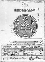 Einheitswarenzeichen AEG / SSW