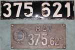 Lokschild MAV 375.621, Emaille und Aluminiumguss