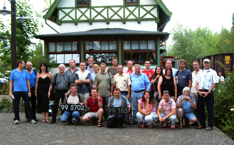 Sammlertreffen 2006 in der Rbd Cottbus. Bild vom Treffen am Bahnhof Burg an der Spreewaldbahn